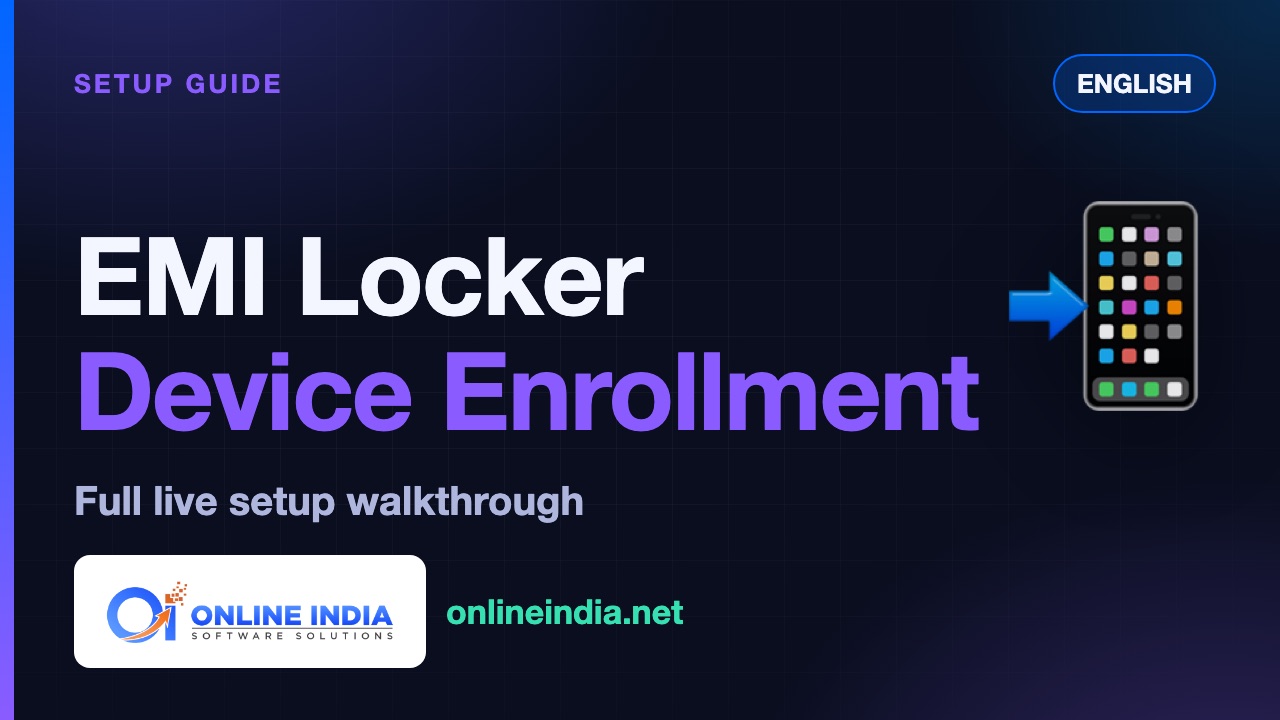 EMI Locker — Full Device Enrollment Walkthrough (Live)